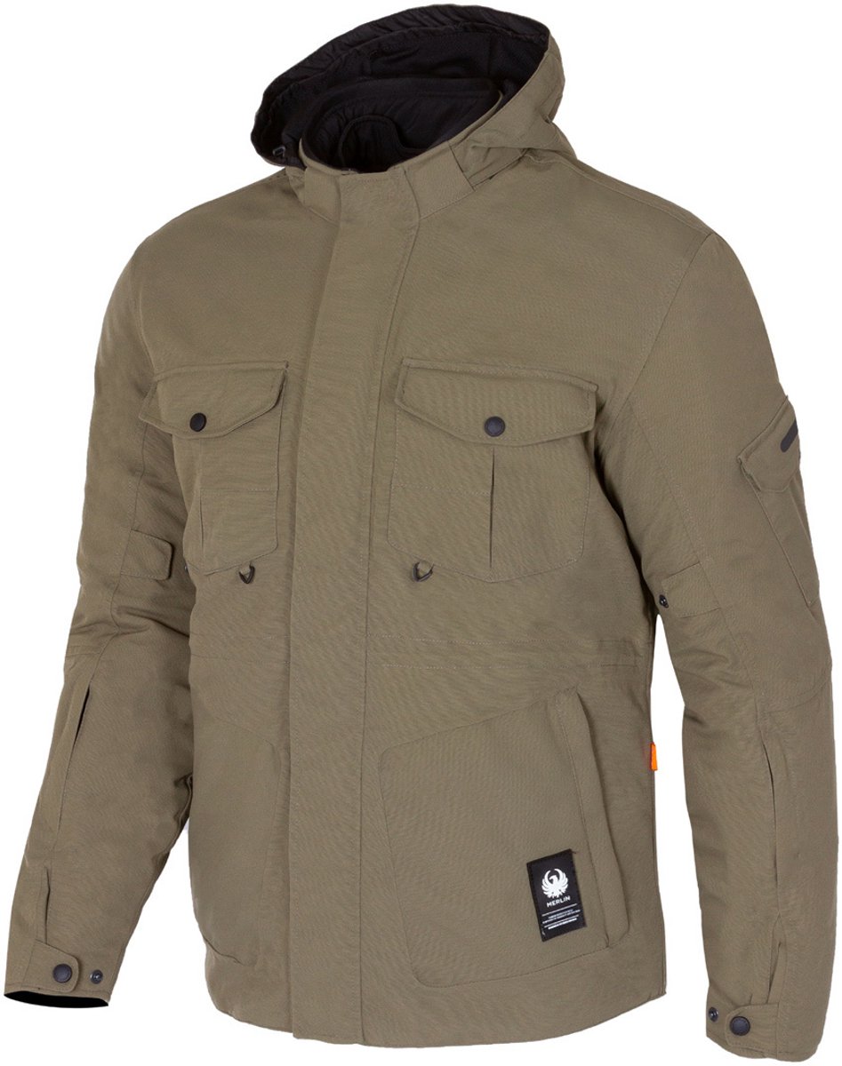 Merlin Jagger Urban Utility D3O Olijfgroen Textiele Motorjas - Jas