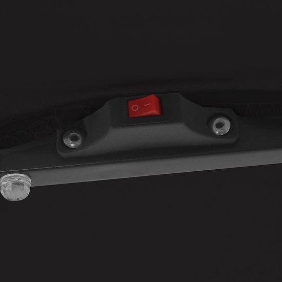 vidaXL - Tuinparasol - Zwart - 295 - x - 295 - x - 245 - cm - Polyester - en - Staal