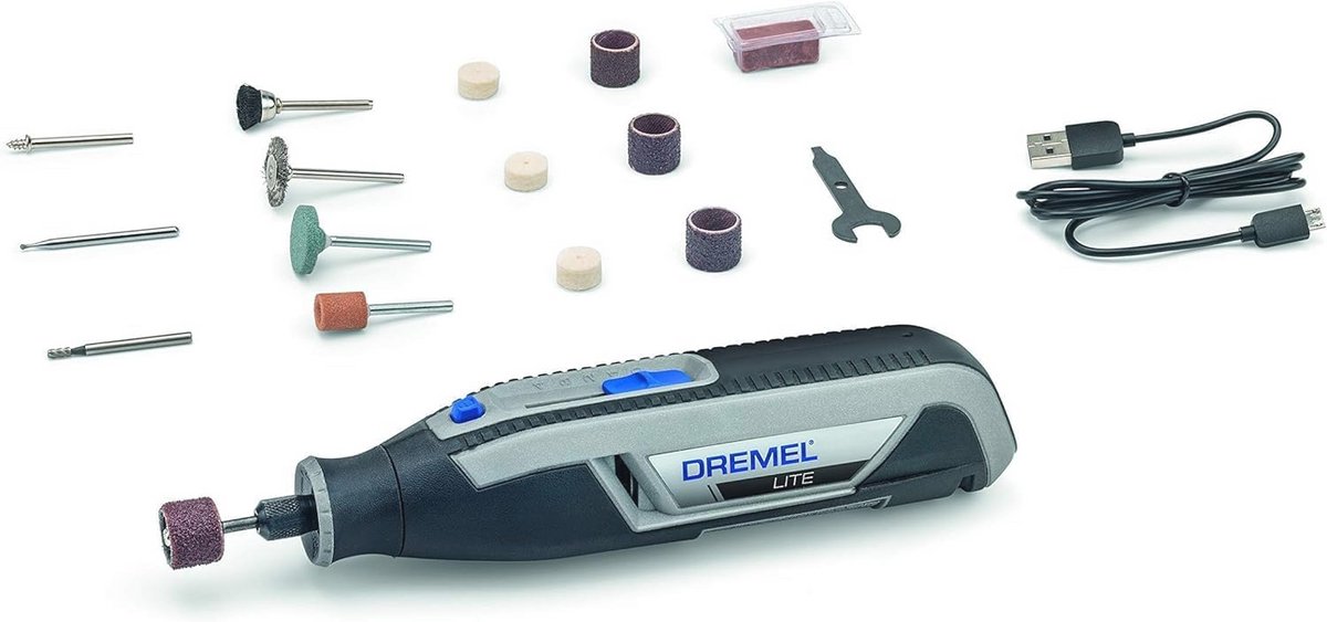 Draadloze Multitool met Lithium-ion Accu en 15 Accessoires – Multigereedschap met Variabele Snelheid