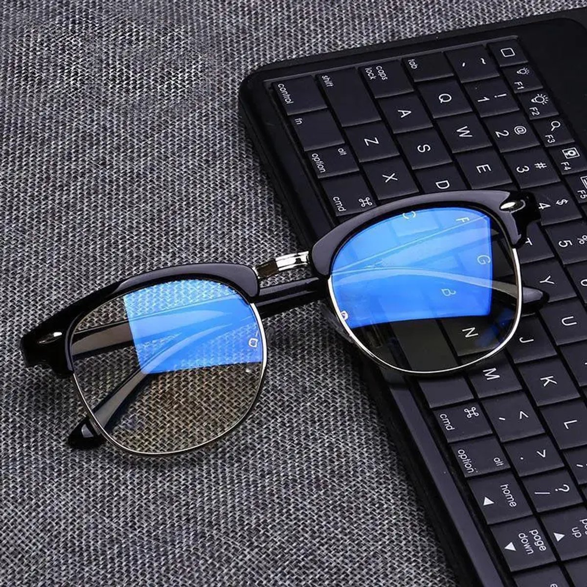 Klassiek UV Blauw Licht Filter Bril – Bescherming tegen Digitale Vermoeidheid | Oogbescherming voor Laptop, Smartphone & Computergebruik