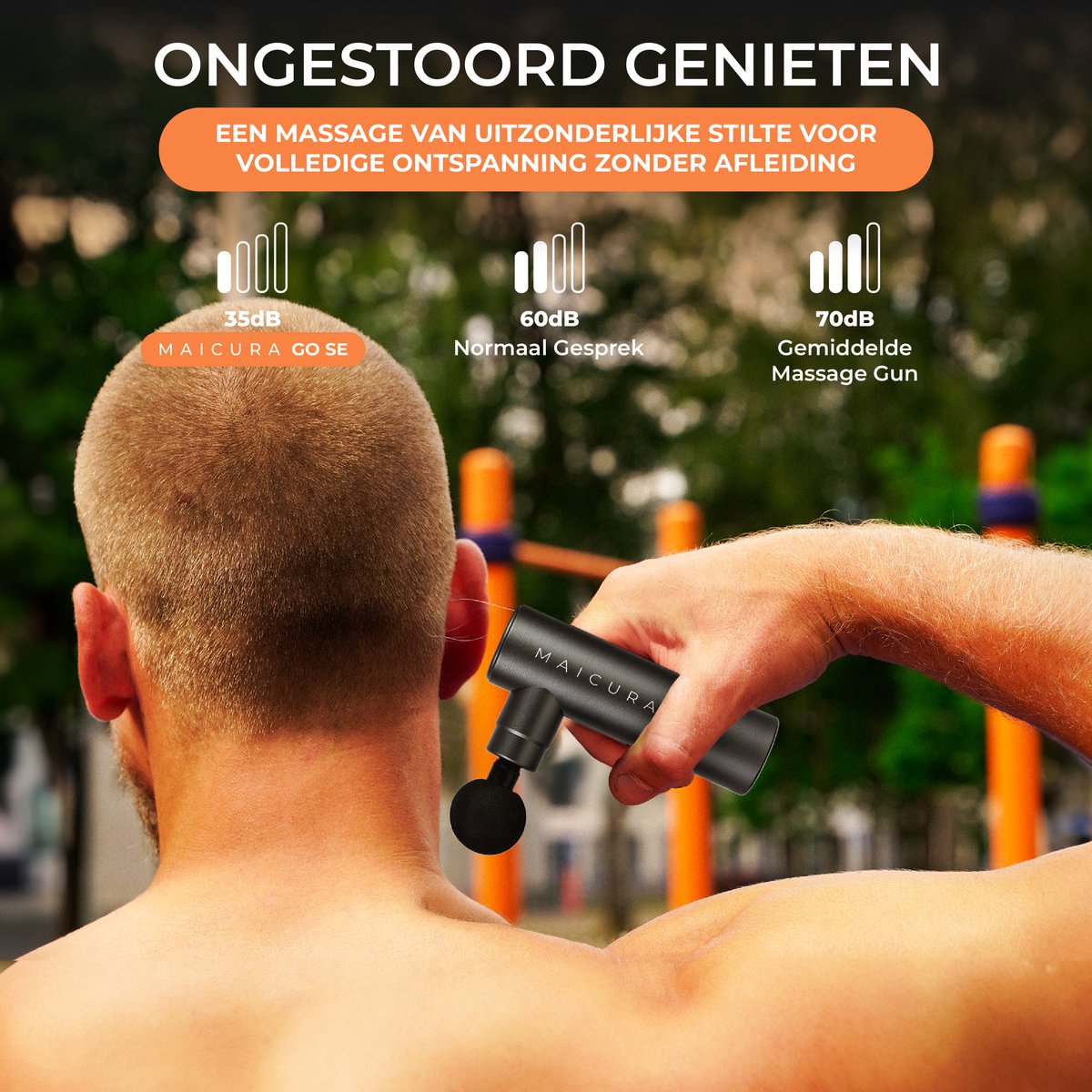 Maicura GO SE Massage Gun Professioneel Aluminium - afbeelding 3