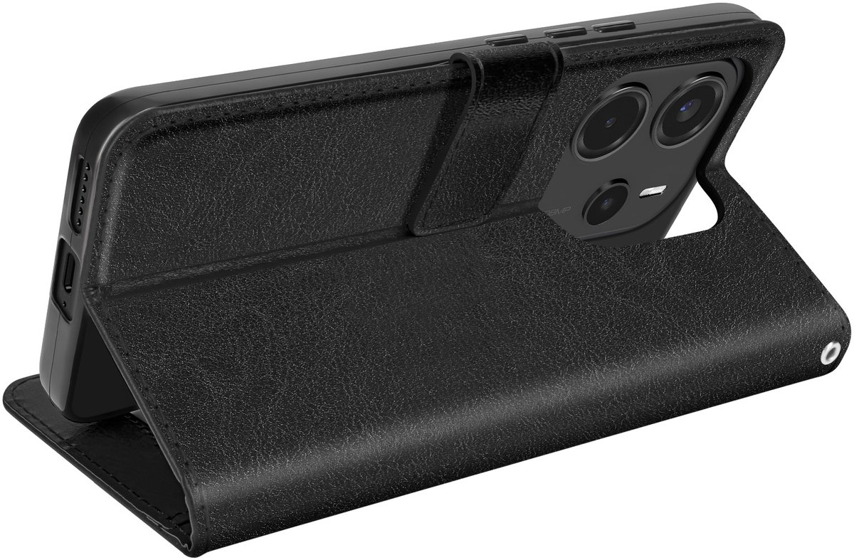 Mayaxess, Geval voor Xiaomi Redmi Nota 14 4G Portemonnee met Handriem, Zwart