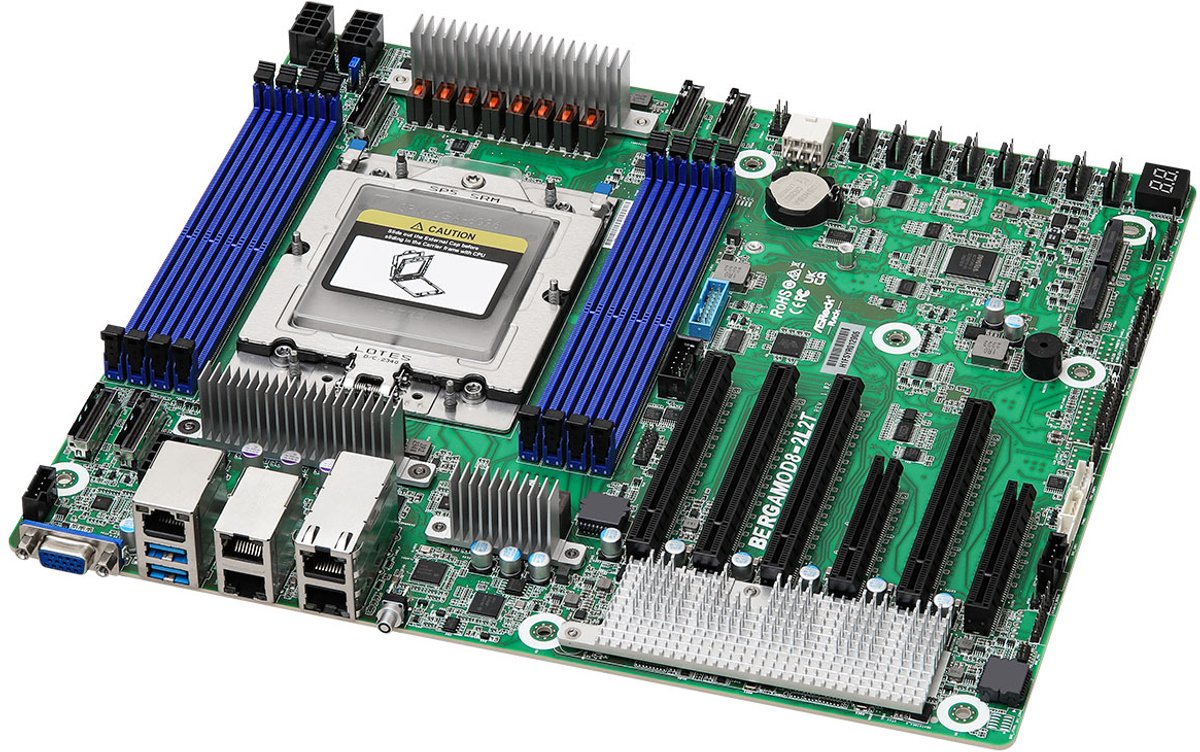 Asrock Bergamod8-2L2T Moederbord Socket Sp5 Ceb - afbeelding 3