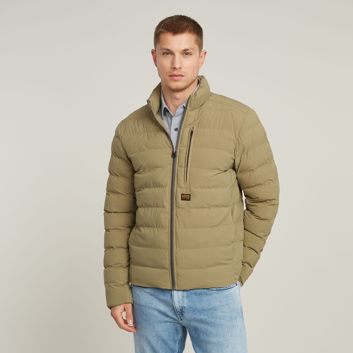 G-Star Raw Foundation Liner Jkt Jassen Heren Zomerjas Creme