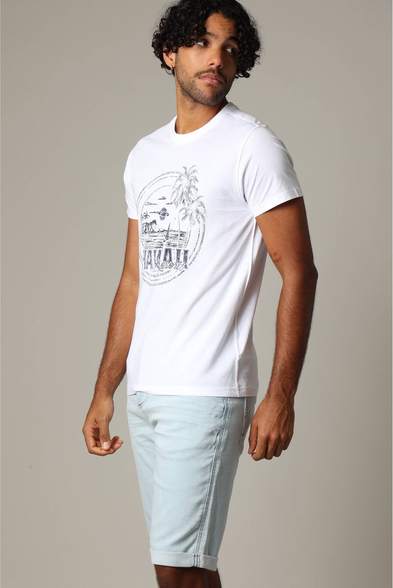 Deeluxe Mahalo T-shirt Met Korte Mouwen Wit L Man