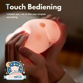 Kinder Nachtlampje Varken - Nachtlampje Baby - Met aanraaksensor- Veilig voor kinderen - USB Oplaadbaar - Dimbaar - LED - Slaap Maatjes