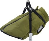 vidaXL - Hondenjas - met - harnas - waterdicht - reflecterend - legergroen - L48