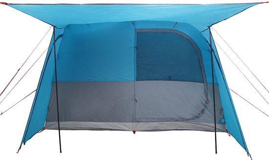 vidaXL - Autotent - 4-persoons - waterdicht - blauw van Vidaxl — afbeelding 4