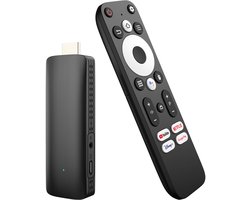 Elcostar Streaming Box Android TV Stick - 4K UHD & HDR - Chromecast ingebouwd - Android 12 - Android TV HDMI Stick - Android TV box Eenvoudig te installeren - Mediabox - Inclusief HDMI kabel - zwart