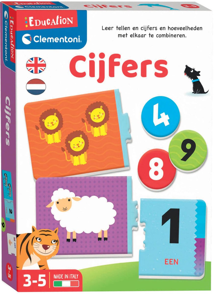 Clementoni - Leren tellen - Voelbare cijfers - Dieren tellen - Alleen of samen spelen - Educatief Speelgoed - 3-5 jaar — afbeelding 6