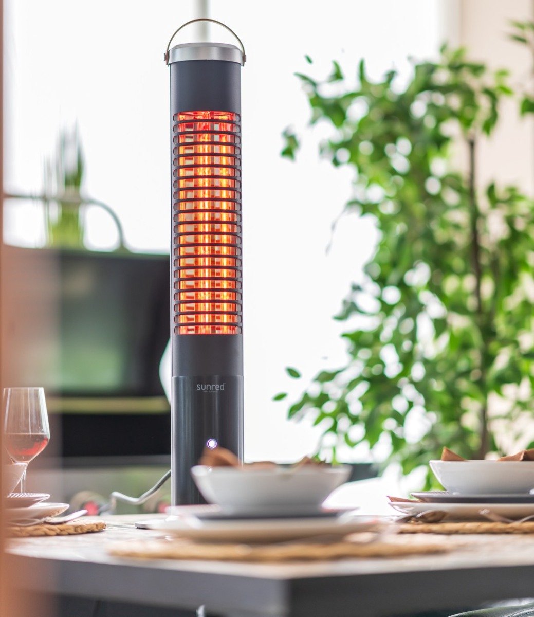Sunred Apollo Ultra 1200 W - Tabletop Patio Heater - Black