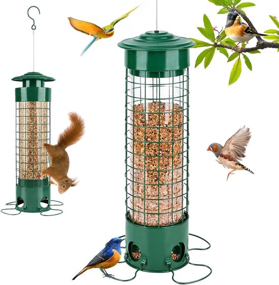 dobar® 10041 Vogelvoederzuil met roestvrijstalen lus, voederstation dobar® 10041 Vogelvoederzuil met roestvrijstalen lus, voederstation
