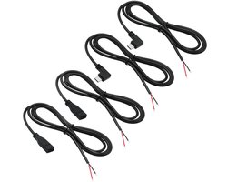 Pigtail USB C-kabels van 100 cm met 90 graden connectoren, mannelijke en vrouwelijke aansluitingen, blanke 22 AWG draad voor betrouwbare verbindingen