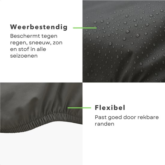 Housse de protection Cheqo® XL pour voiture - Housse de protection pour voiture - Housse de protection pour voiture - Imperméable - Protection Grijs - Universelle