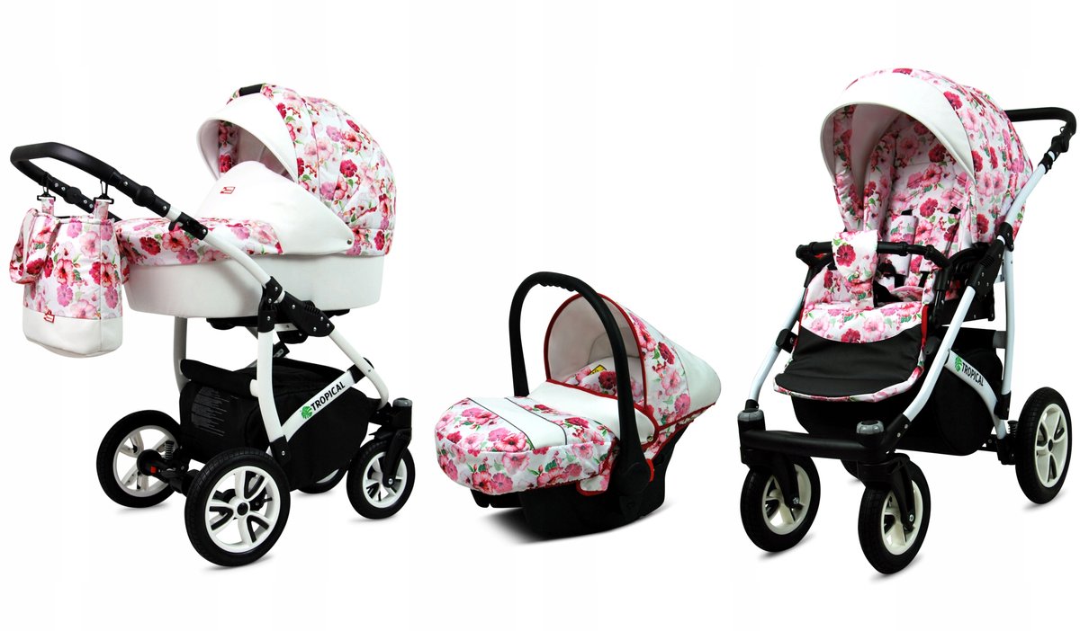 BabyLux® Kinderwagen 3in1 Tropical - Opklapbare Wandelwagen - Product - €419,00