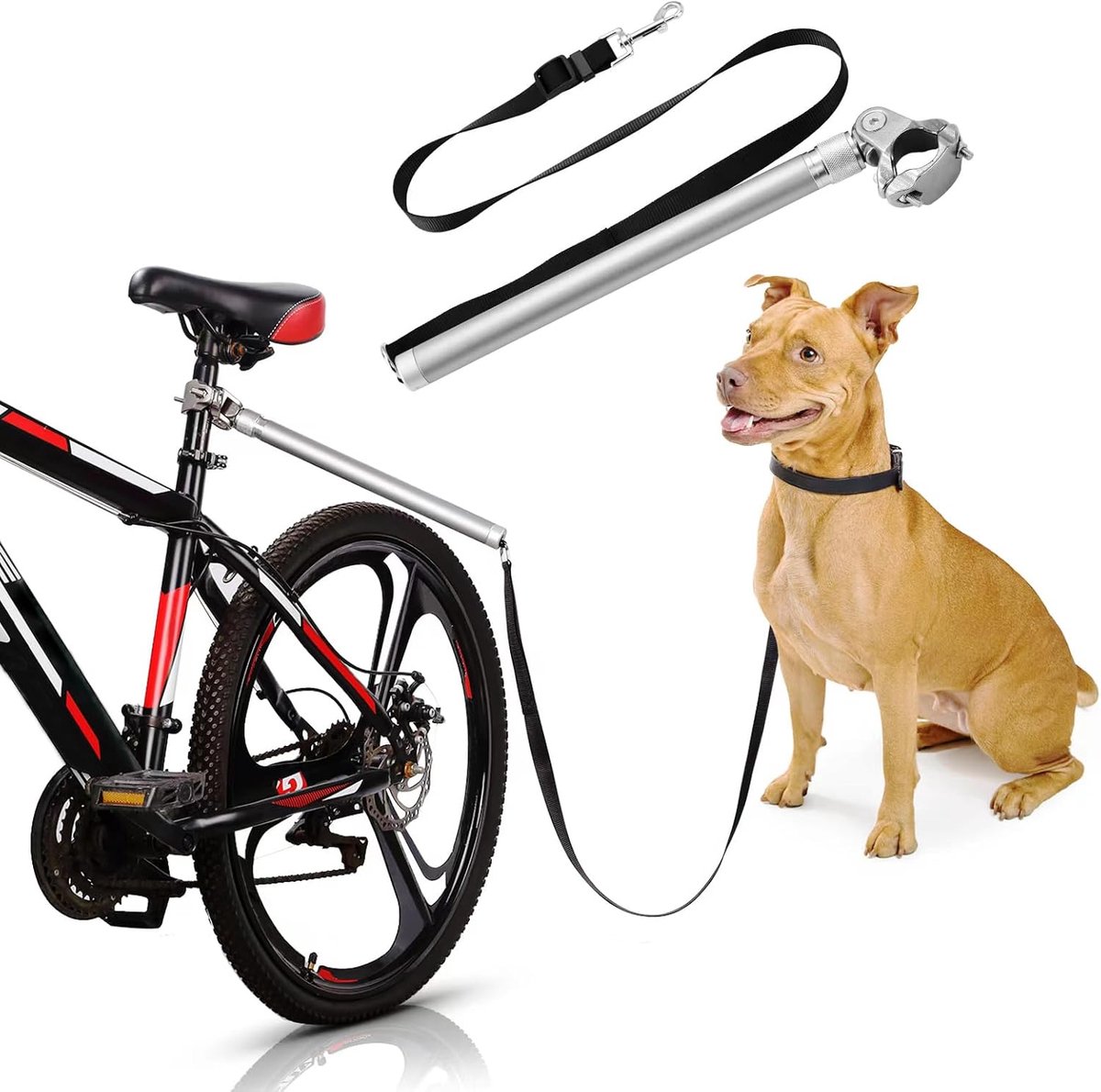 Ibenzoa® Flexibele Hondenriem met 180° Rotatie - Versterkte Koppeling voor Veilige Wandelingen
