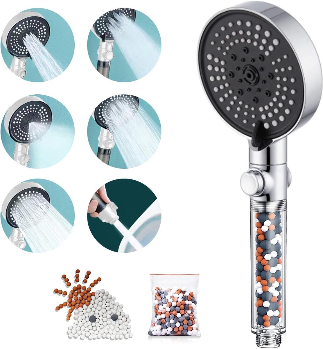 Ibenzoa® Multifunctionele Douchekoeler met Geavanceerd Filter Systeem - Verbeterde Waterdruk en Efficiëntie