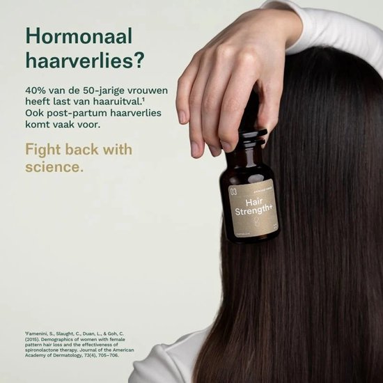 Insentials - Hair Strength+ - Complete formule tegen haaruitval mannen en vrouwen - Follicure™ - Zuivere Serenoa Repens - Biotine - Zink - Natuurlijke fytosterolen - Behoud van bestaand haar - Vertraging kaal worden - Haaruitval na bevalling