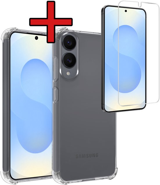 Edge Samsung S25 Edge en Siliconen antichoc avec Samsung d'écran - Transparente