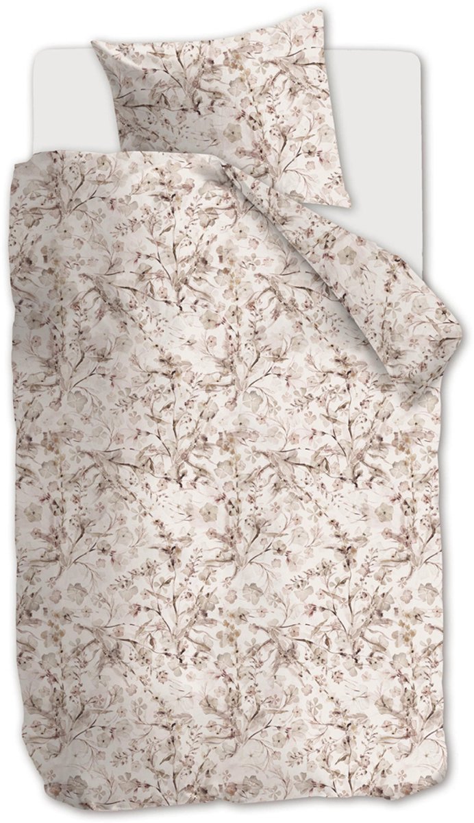 Riviera Maison Blushing Blooms dekbedovertrek - Eenpersoons - 140x200/220 - Roze