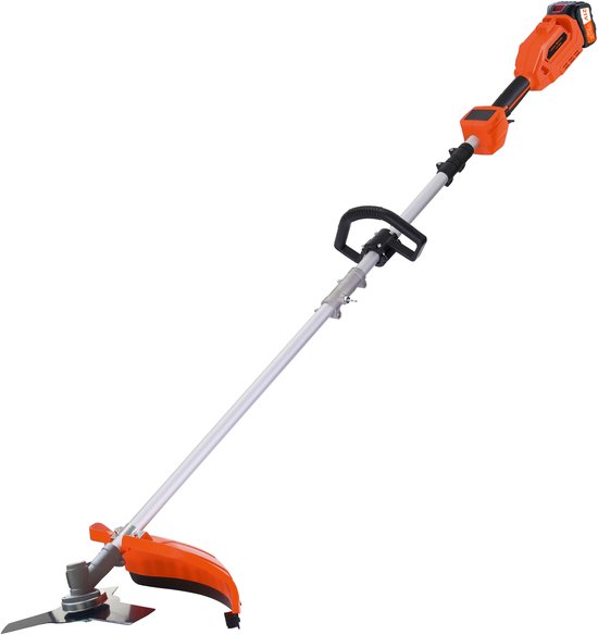 Kibani Accu Bosmaaier - 3x onkruidborstel 15CM - Incl. 2x 21V Accu en Oplader - Elektrische Bosmaaier - met Maaidraad, Zaagblad en Draadkop - Grastrimmer - Kantenmaaier — afbeelding 2
