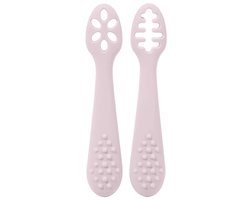 Eerste Lepel voor Baby – Siliconen, BPA-vrij & Perfect om Zelf te Leren Eten - Roze