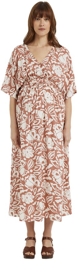 Vertbaudet Lange wikkeljurk voor zwangerschap en borstvoeding bol