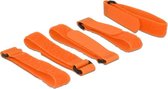 DeLOCK Attaches de câble Velcro avec boucle 300 x 20 mm / orange (5 pièces)