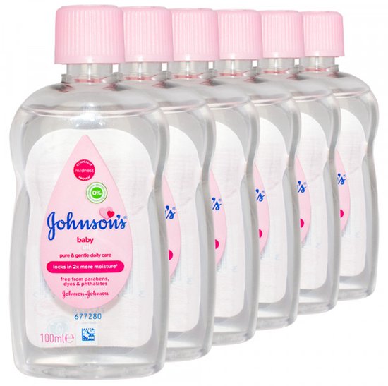6x Johnson & Johnson Bébé Soft Oil 200 ml - Huile Ideal pour le Massage