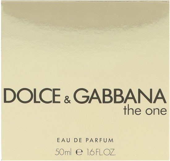 Gouden doos Dolce & Gabbana The One Eau de Parfum 50ml.