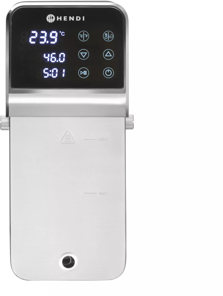 HENDI Sous-vide stick – 80L capaciteit – Nauwkeurige temperatuurregeling – Duurzaam roestvrij staal – Timer tot 99 uur van HENDI