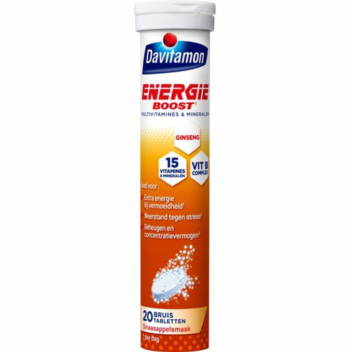 Goedkoopste 4x Davitamon Energie Boost Multivitamines Mineralen 20 Bruistabletten