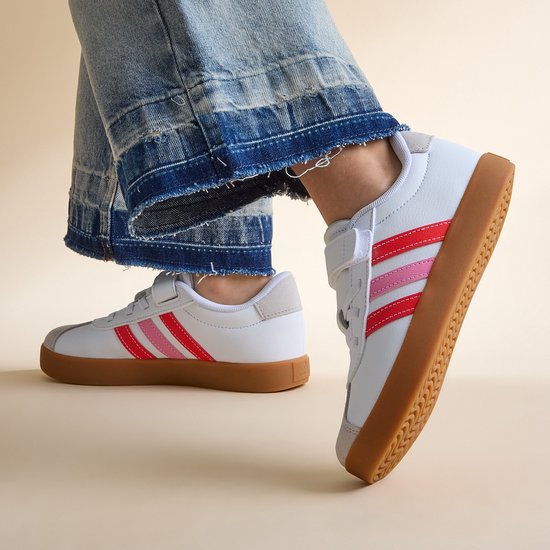 Adidas VL Court 3.0 Sneakers wit Leer - Dames - Maat 35