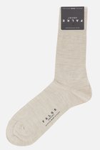 FALKE Airport eenkleurig wol katoen sokken heren beige - maat 43-44