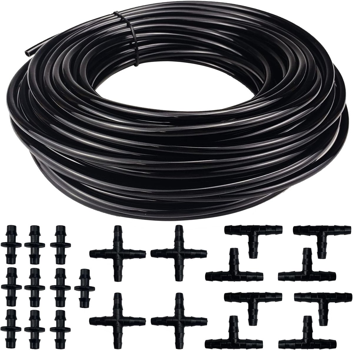 Irrigatieslang voor tuinieren - 20 meter - met slangaansluitingen - PVC