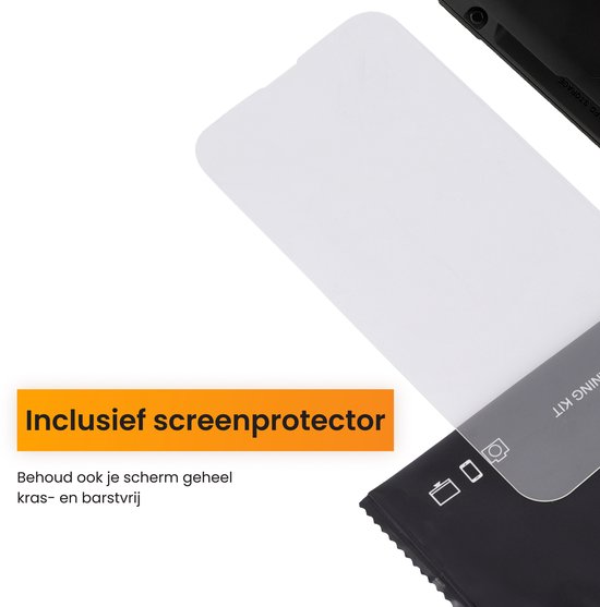 Étui R2B avec porte-cartes pour iPhone 16 Pro - 4 cartes - Protection d'écran - Housses de téléphone - Étui pour téléphone portable pour iPhone 16 Pro - Modèle Zeist