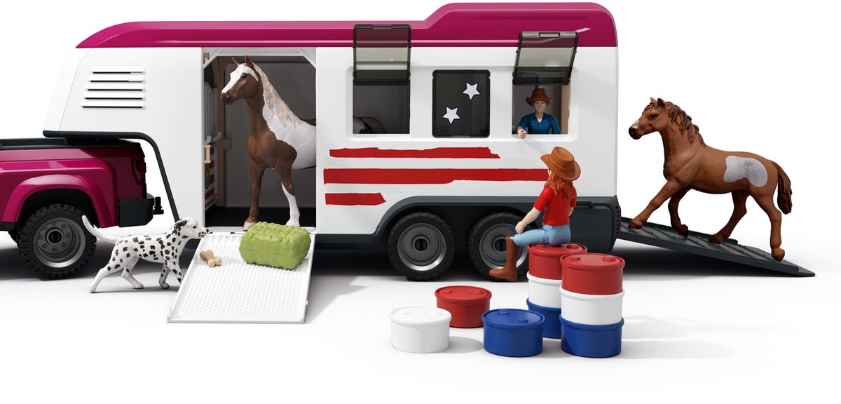 schleich HORSE CLUB Lakeside-truck met aanhangwagen 42705 — afbeelding 11