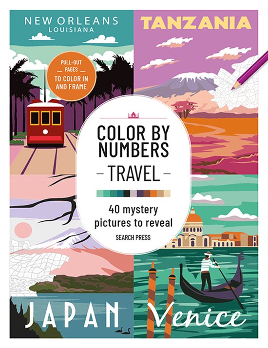 Colour by Numbers- Color by Numbers: Travel - cover