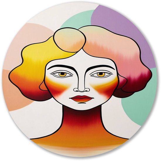 Zwarte Vrouw Afro Kunst Afro Amerikaanse Kunst Aan De Muur Abstracte