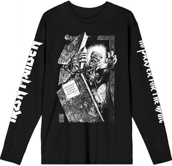 Iron Maiden - No Prayer Grave Isolated Longsleeve shirt - S - Zwart