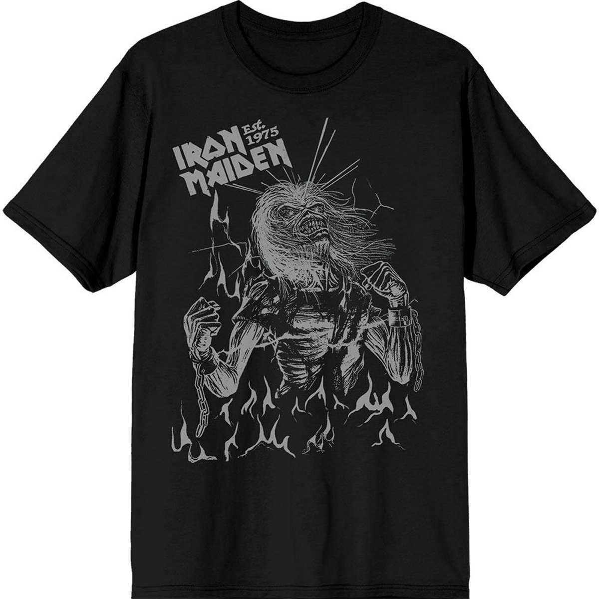 Iron Maiden - Est. 1975 Life After Death Flames Heren T-shirt - 2XL - Zwart