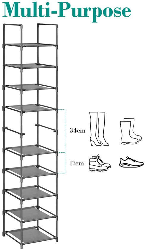 Schoenenrek met 4, 8 of 10 lagen | Goods