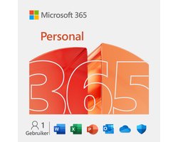 Microsoft Office 365 Personal - 1 Gebruiker - NL - 1 Jaar Abonnement - Download