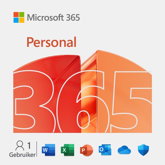 Microsoft Office 365 Personal - 1 Gebruiker - NL - 1 Jaar Abonnement - Download