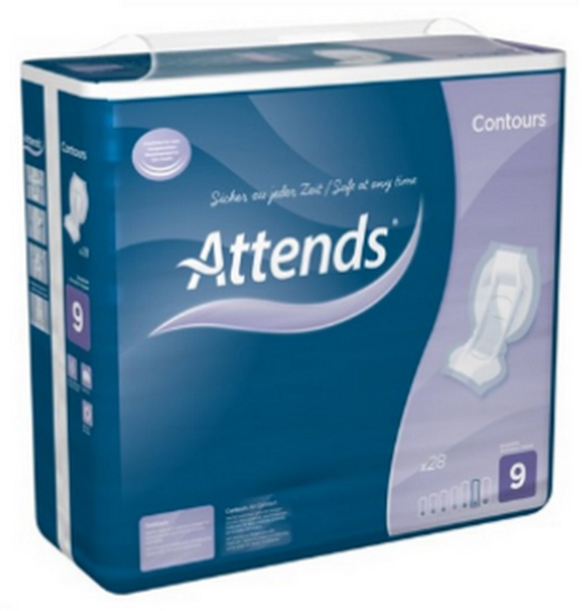 ATTENDS Contours Regular 9 - 8 pakken van 28 stuks