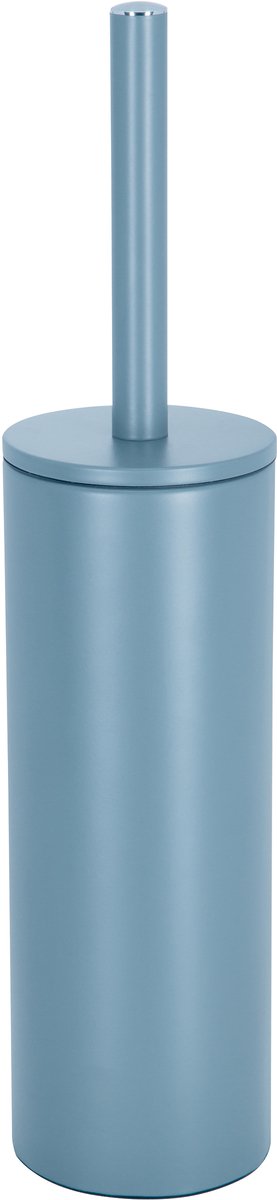 spirella WC Borstel met Houder - AKIRA - Toiletborstel Vrijstaand - Staal - Blauw