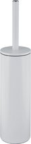 Spirella WC Borstel met Houder - AKIRA - Toiletborstel Vrijstaand - Staal - Wit