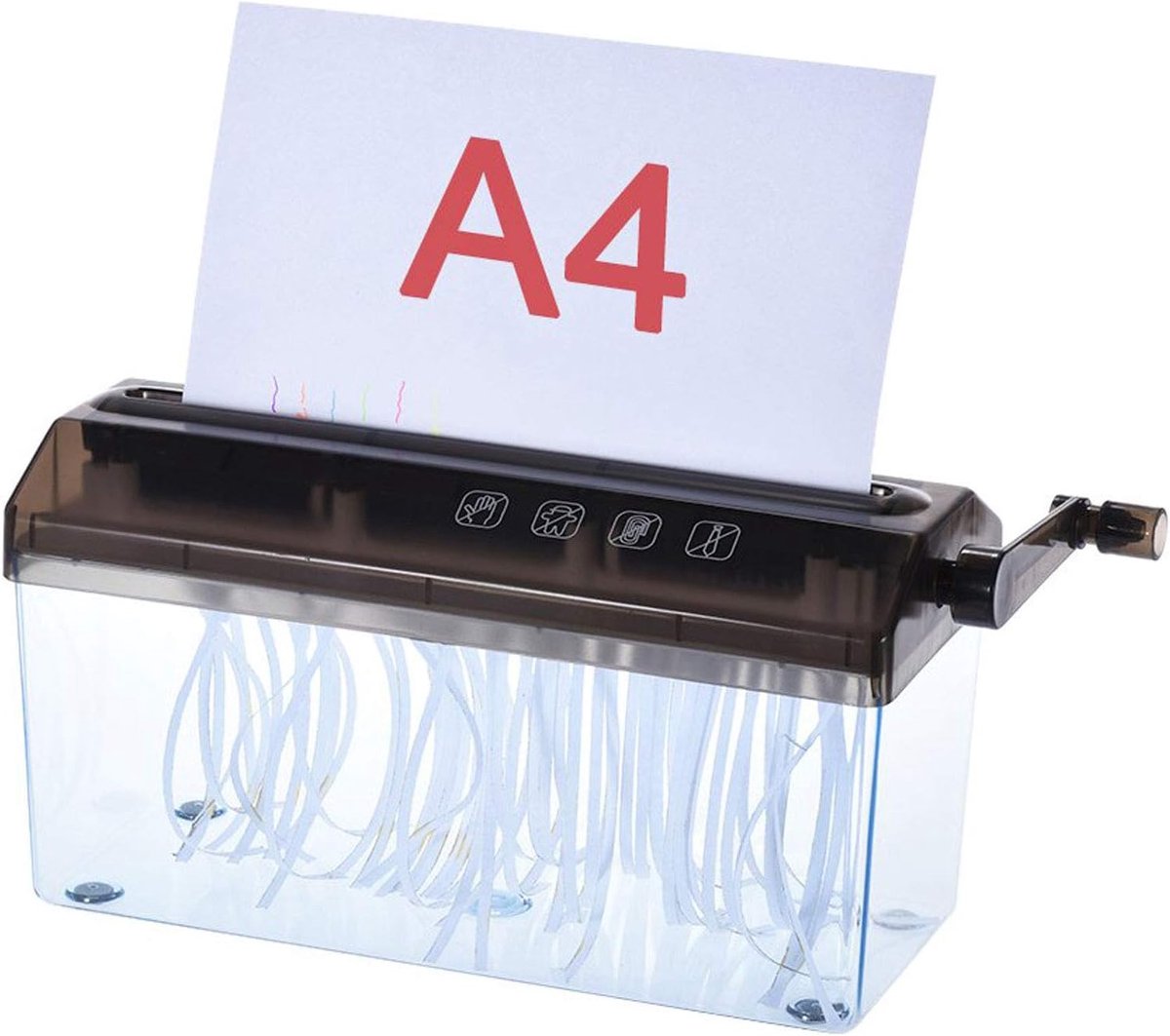 Ibenzoa® Handmatige Papier Versnipper - Veilig en Betrouwbaar voor Diverse Toepassingen