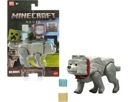Mattel A Minecraft Movie Action Figure Dennis the Wolf 10 cm Action Figuur