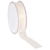 Creme Organza lint – 7 mm × 50 m – Organza